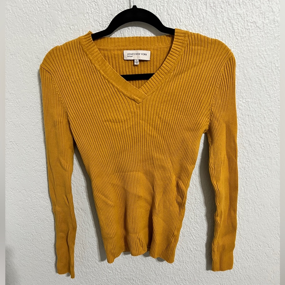 Jones New York Golden V-Neck Sweater for Women
